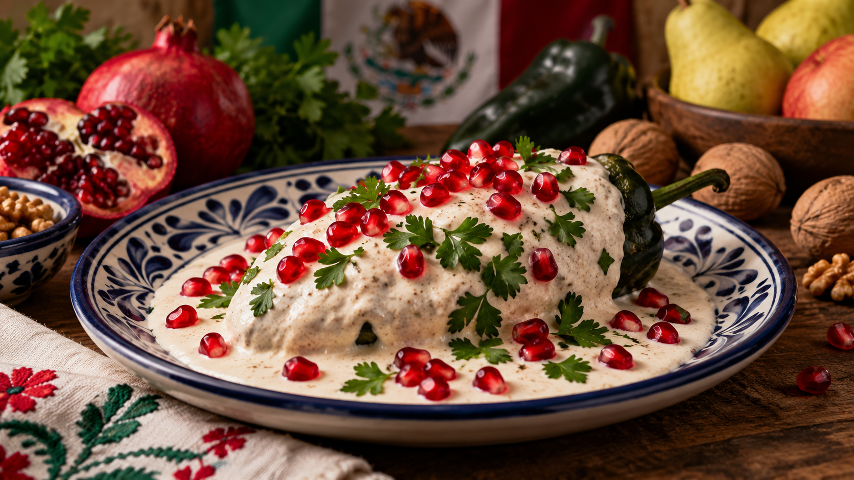 Chiles en nogada: la historia detrás de uno de los platillos más mexicanos